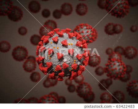 Coronavirus or Covid-19 cell pandemic virus 63422483
