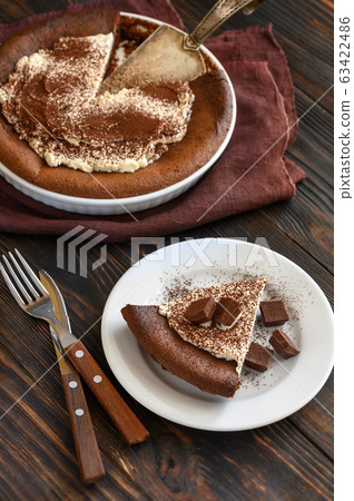 Chocolate pie with mascarpone Chocolate pie with mascarpone 63422486
