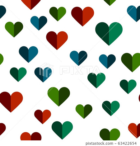 Heart on a white background. - Stock Illustration [63422654] - PIXTA