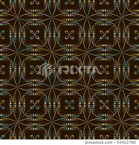 Geometric seamless pattern on a dark background Geometric seamless pattern on a dark background 63422700