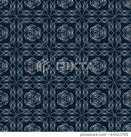 Geometric seamless pattern on a dark background 63422708