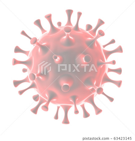 3d rendering of virus, magenta red, isolated 3d rendering of virus, magenta red, isolated 63423145