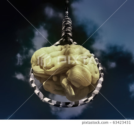 criminal mind with hangman noose 3d rendering 63423431