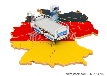 Intensive care unit ICU in Germany, 3D rendering 63423702