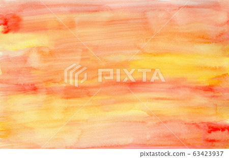 Bright lined orange and red watercolor background Bright lined orange and red watercolor background 63423937