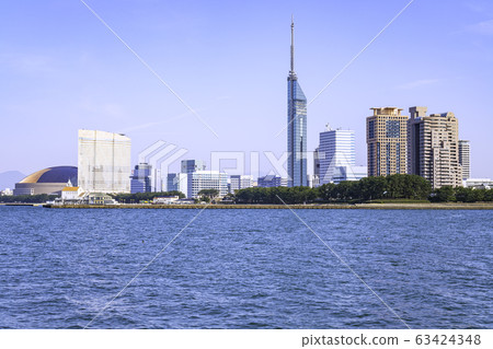 Landscape with Fukuoka Tower Landscape with Fukuoka Tower 63424348