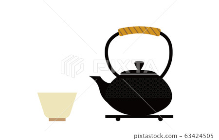 Japanese teapots: Nambu Tekki / Nanbu Tettle and teacup 63424505