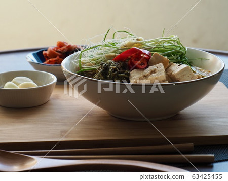 Korean traditional food, radish and shiitake mushroom soybean paste stew Korean traditional food, radish and shiitake mushroom soybean paste stew 63425455
