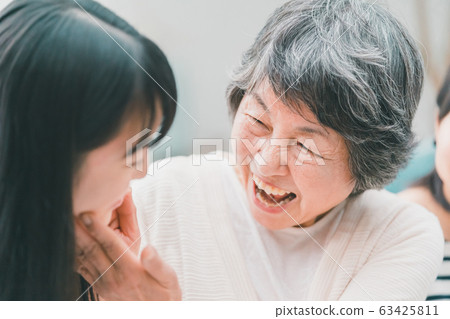 family grandchild and grandmother of high school student 63425811