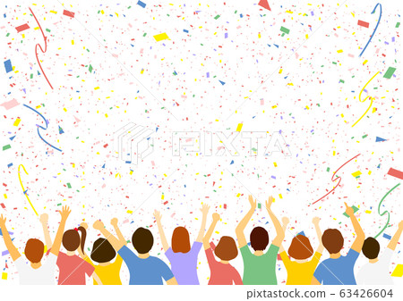 Audience confetti confetti 63426604