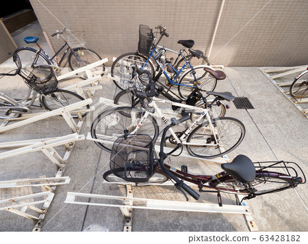 Bicycle parking lot for apartment 63428182
