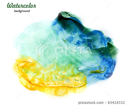 Abstract multicolored splash of water color 63428332