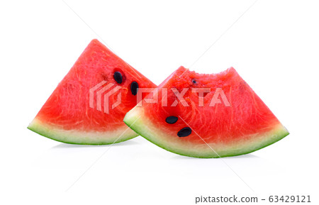 Sliced watermelon isolated on white background Sliced watermelon isolated on white background 63429121