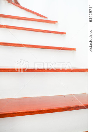 Modern wooden brown stair interior renovate 63429754