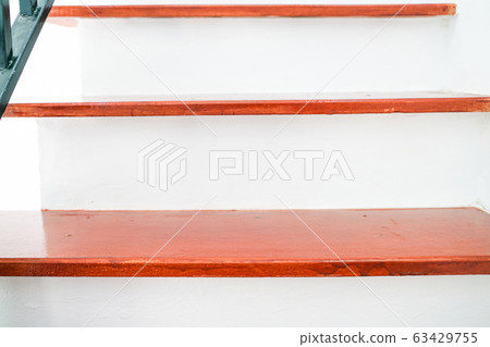 Modern wooden brown stair interior renovate 63429755