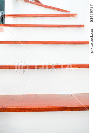 Modern wooden brown stair interior renovate 63429757