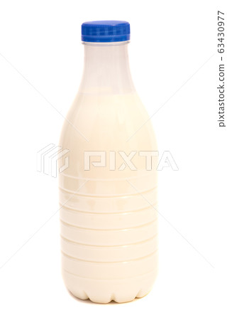 Plastic Bottle of milk isolated on white Plastic Bottle of milk isolated on white 63430977