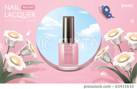 Pink nail lacquer ads 63431610