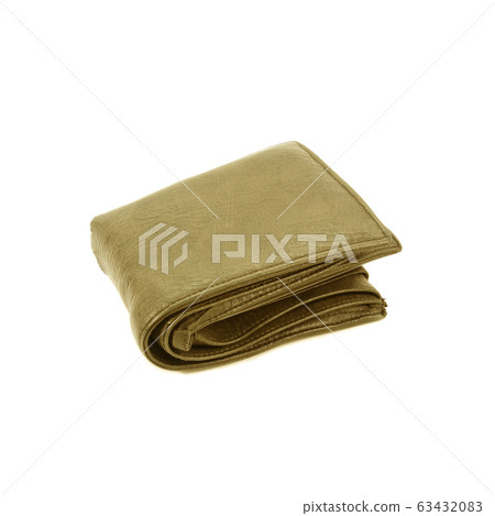 Old wallet isolated on white background Old wallet isolated on white background 63432083