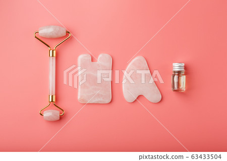 A set of tools for face Massage technique Gua Sha 63433504