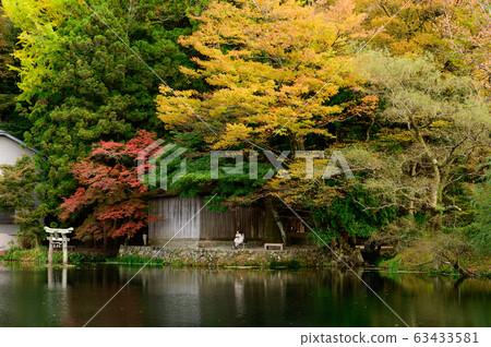 Kinrin lake in autumn at Yufuin, Japan Kinrin lake in autumn at Yufuin, Japan 63433581