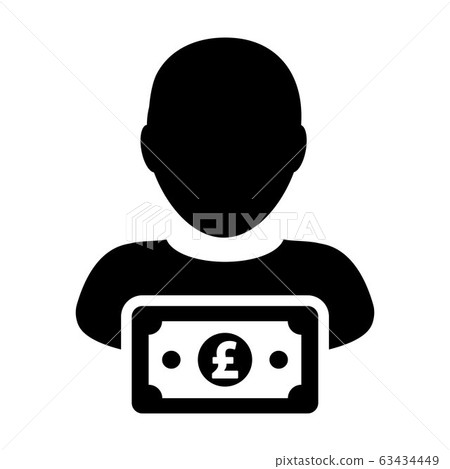 Payment icon vector male user person profile - Stock Illustration ...