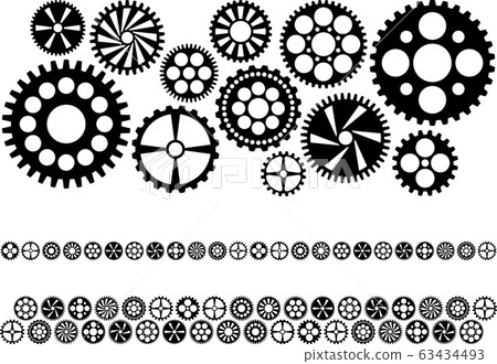 Gears illustration material Gears illustration material 63434493