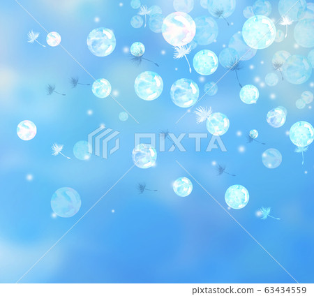 Shabon balls and dandelion fluff 63434559