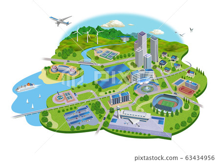 太陽能城市景觀6-A圖 63434956