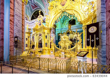 Peter and Paul Fortress inside, the Tombs of the 63439044