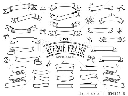 Ribbon frame - Stock Illustration [63439548] - PIXTA
