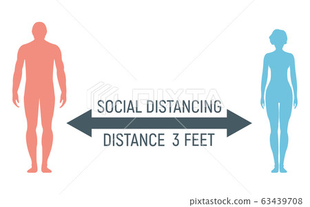 Silhouette people, human stand, coronavirus social Silhouette people, human stand, coronavirus social 63439708