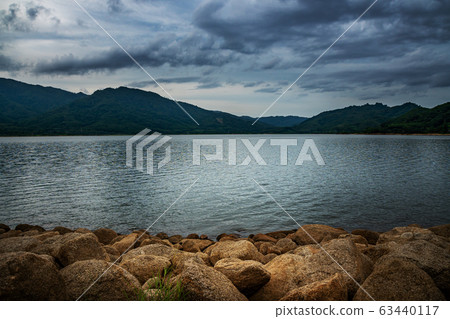 View of landscape nature in sky and cloud storm View of landscape nature in sky and cloud storm 63440117