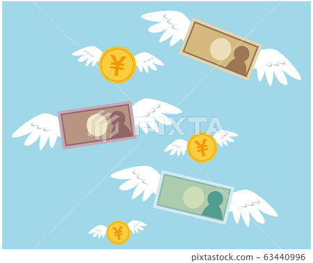 1000 yen 5000 yen 10000 yen bill money 63440996