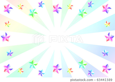 Flash and colorful stars rectangular rainbow colors Flash and colorful stars rectangular rainbow colors 63441389