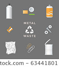 recycle metal waste management set. 63441801