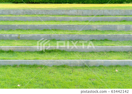 green grass lawn stack in the garden close up view green grass lawn stack in the garden close up view 63442142