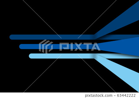 Blue three lines background - Stock Illustration [63442222] - PIXTA