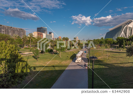 Turia River gardens Jardin del , leisure and sport area, Valencia, Spain 63442908