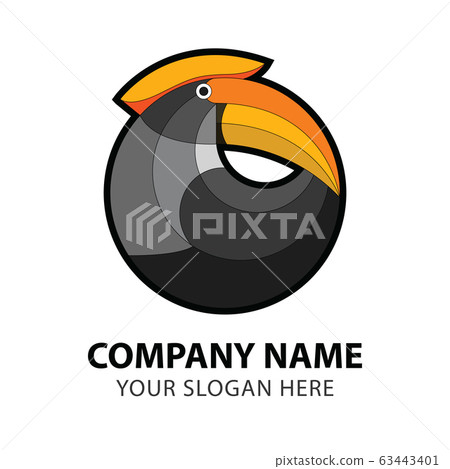Hornbill bird business logo 63443401