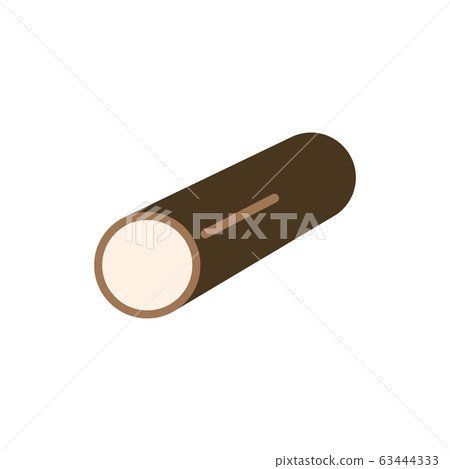 Ice cream tube in chocolate glaze. Frozen Ice cream tube in chocolate glaze. Frozen 63444333