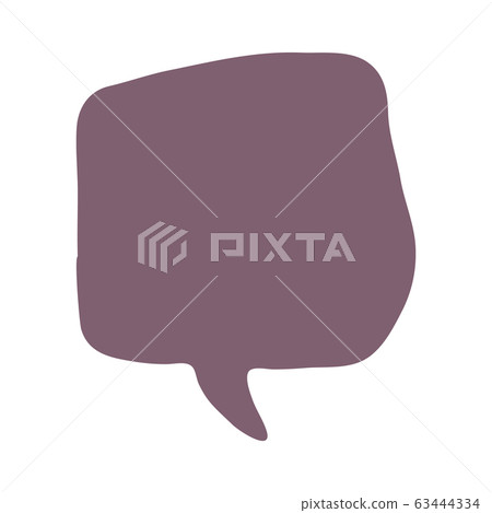Dialog balloon template chat, message. Doodle 63444334