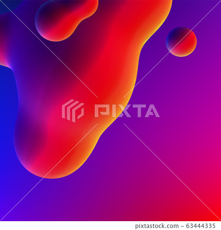 Fluid design liquid blobs with vibrant intense colors abstract background Fluid design liquid blobs with vibrant intense colors abstract background 63444335