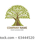 Abstract branch and tree logo for company business 63444520