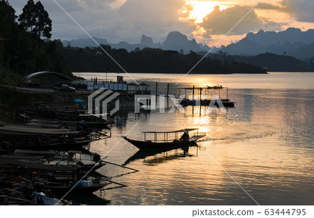 sunset lake khao sok national park sunset lake khao sok national park 63444795