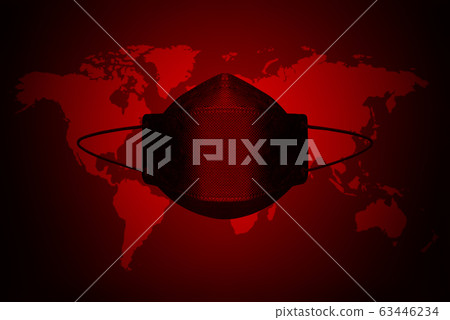 Mask corona world map 63446234