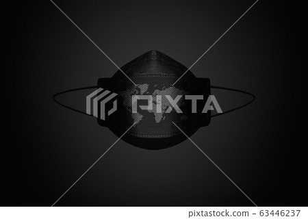Mask corona world map Mask corona world map 63446237