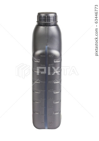 Plastic container for motor oil isolated on white background Plastic container for motor oil isolated on white background 63446773