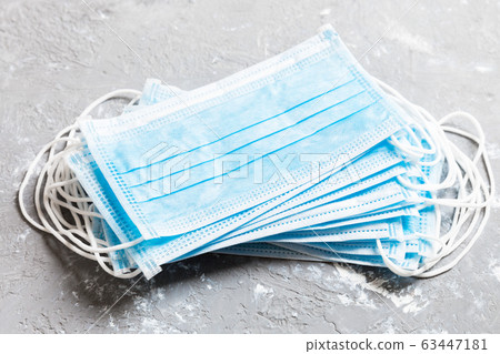 Epidemic background made of heap of protective Epidemic background made of heap of protective 63447181