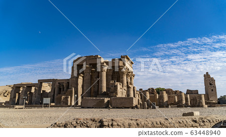 Temple of Kom Ombo. Kom Ombo is an agricultural Temple of Kom Ombo. Kom Ombo is an agricultural 63448940